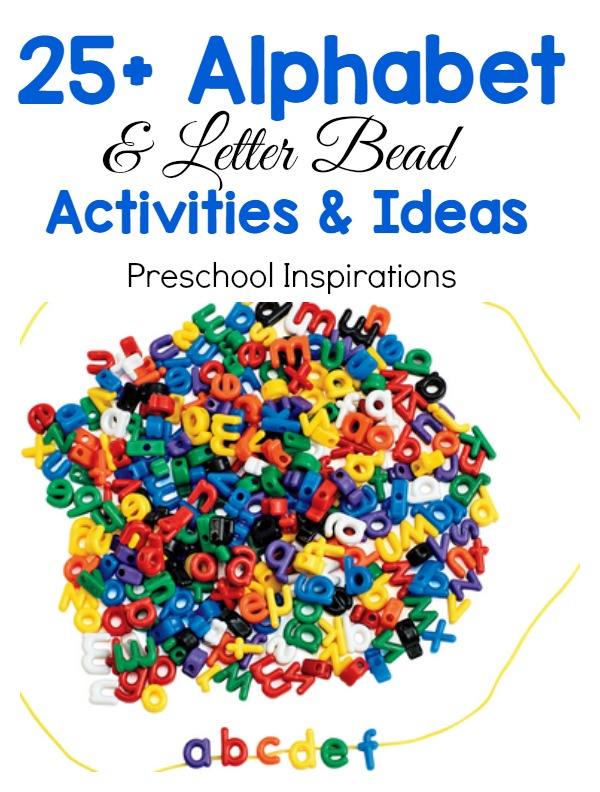 Find 25+ perfect alphabet activities for preschool or kindergarten. These hands-on activities are perfect for learning and exploring the alphabet and literacy. #preschool #kindergarten #finemotor #literacy #alphabet #alphabetbeads #alphabetideas
