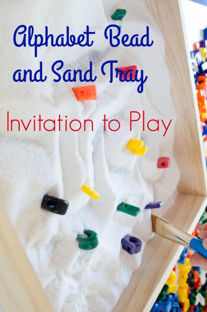 Alphabet Sand Tray Loose Pieces Play by Preschool Inspirations by Preschool Inspirations