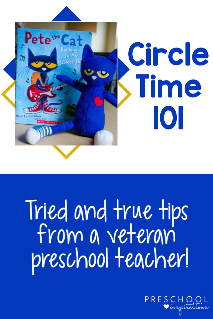 The best circle time songs, activities, and tips from a veteran preschool teacher! Find behavior management and other circle time ideas, and make your preschool circle time a success! #preschool #prek #circletime #circletimesongs