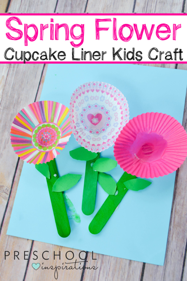 Cupcake Liner Flowers craft