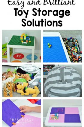Easy and Brilliant Toy Storage and Organization Solutions for Legos, stuffed animals, and cars