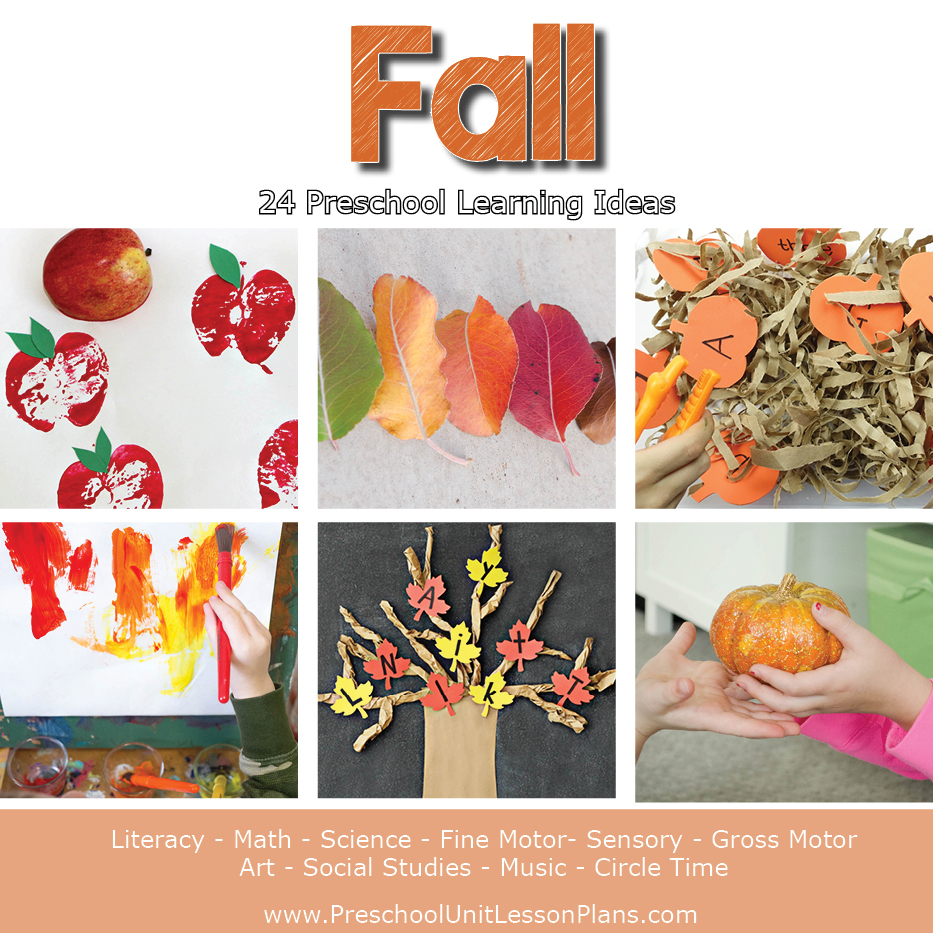 fall theme lesson plan for preschool