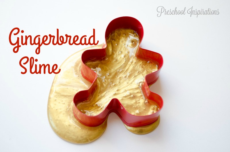 Gingerbread Slime Recipe by Preschool Inspirations