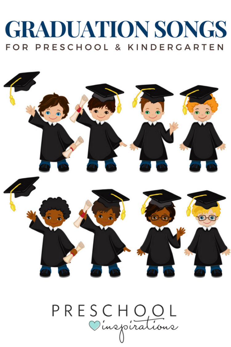 Need the perfect graduation songs for a preschool graduation or kindergarten graduation? Here are some great songs that children can sing for an end of the year graduation.