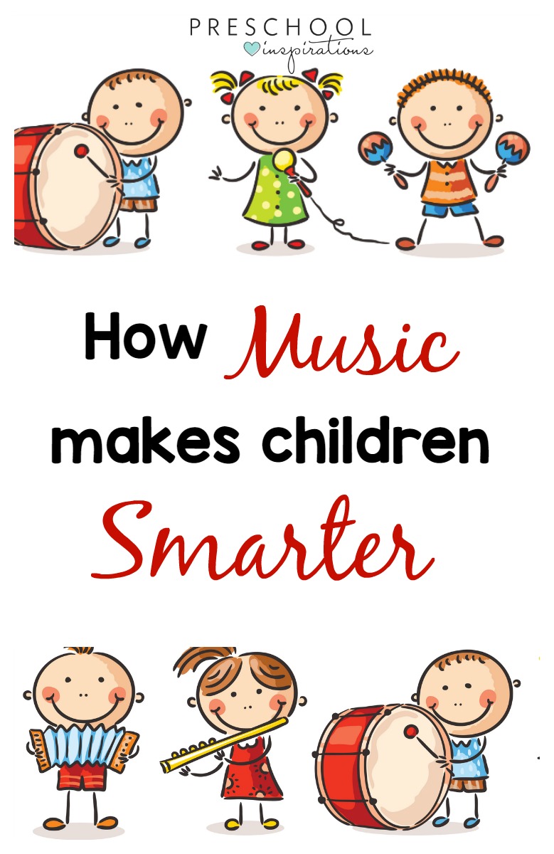The benefits of music are in credible for children. Music makes children smarter, and it can also change a child's brain. #toddlers #preschool #kindergarten #songsforkids #music #musicandmovement #songs #musictheme