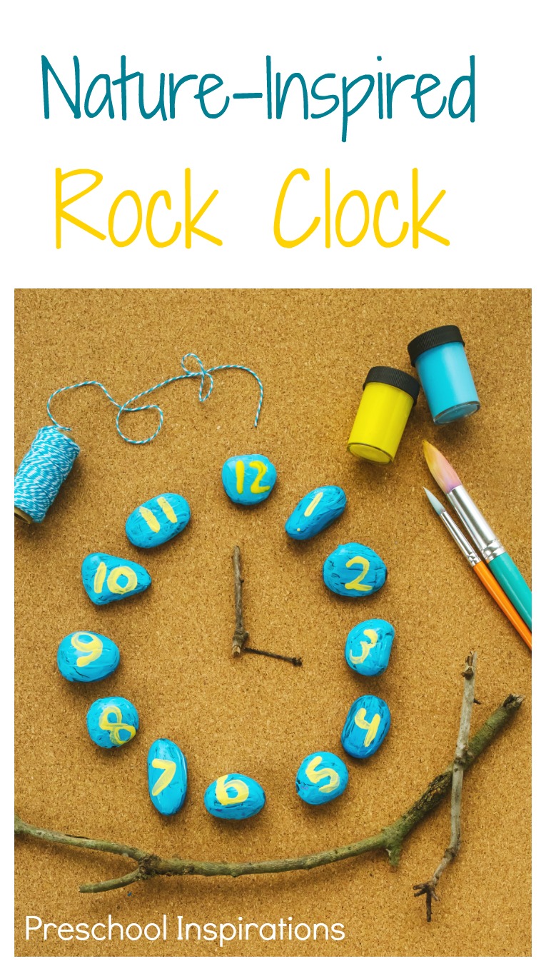 Make your own nature inspired Rock Clock