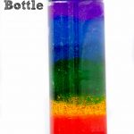 Make your own rainbow discovery bottle by Preschool Inspirations