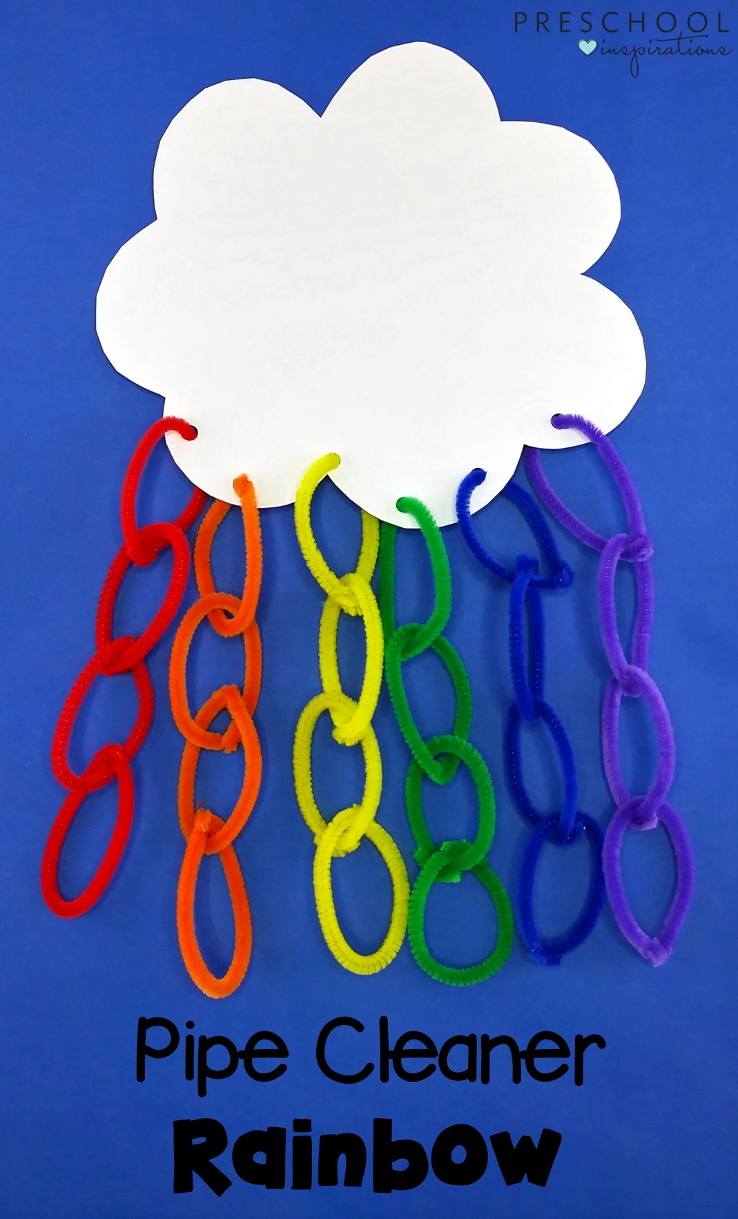 How to make a pipe cleaner rainbow craft with kids