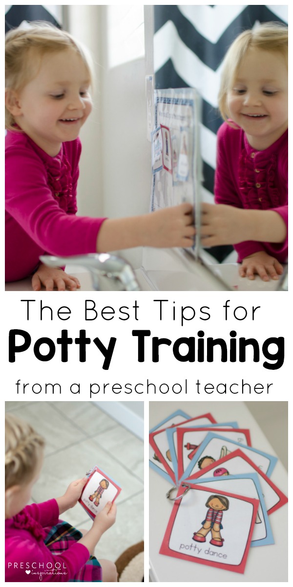Get potty training tips from a veteran preschool teacher and learn how to use a potty training chart. #parenting #pottytraining #toddler #preschool 