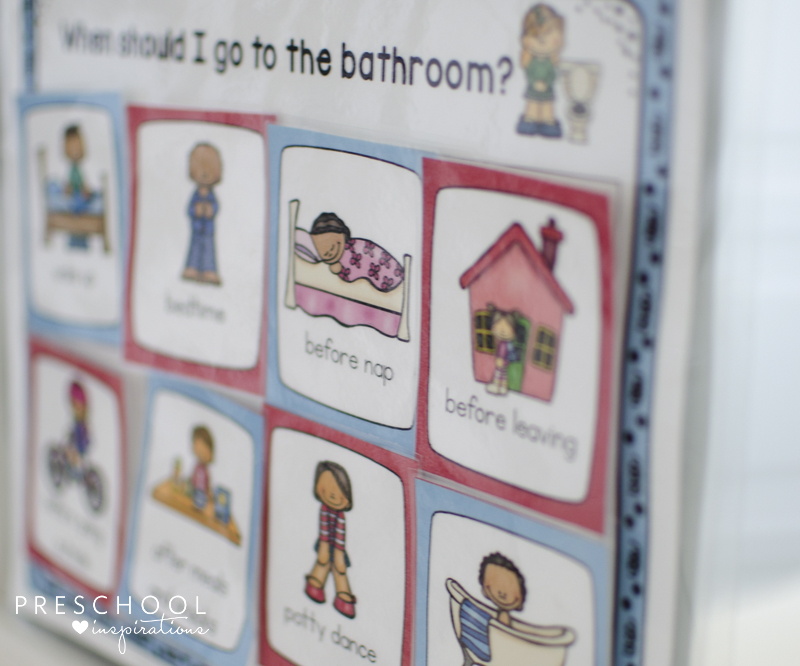 potty training chart and visual schedule