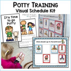 cover image for potty training visual schedule