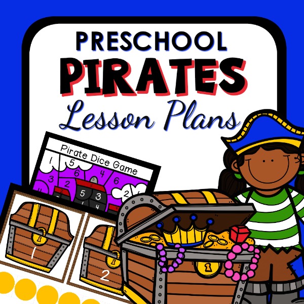 cover image for pirate lesson plans for preschool