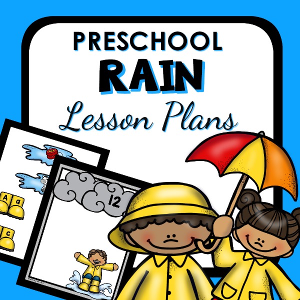 cover image for preschool rain lesson plans