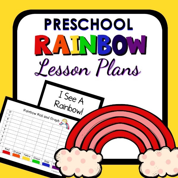cover image for preschool rainbow lesson plans