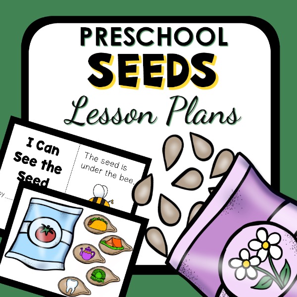 cover image for preschool seeds lesson plan
