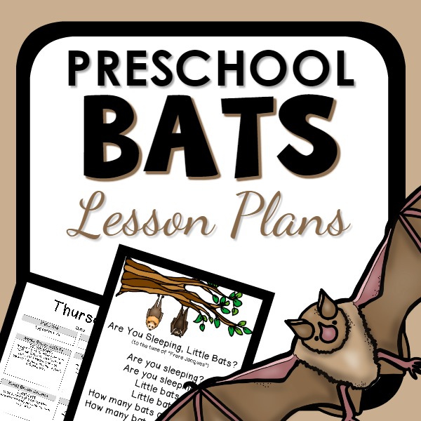 preschool bats lesson plans cover image