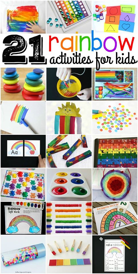 21 rainbow activities to do for a rainbow theme!