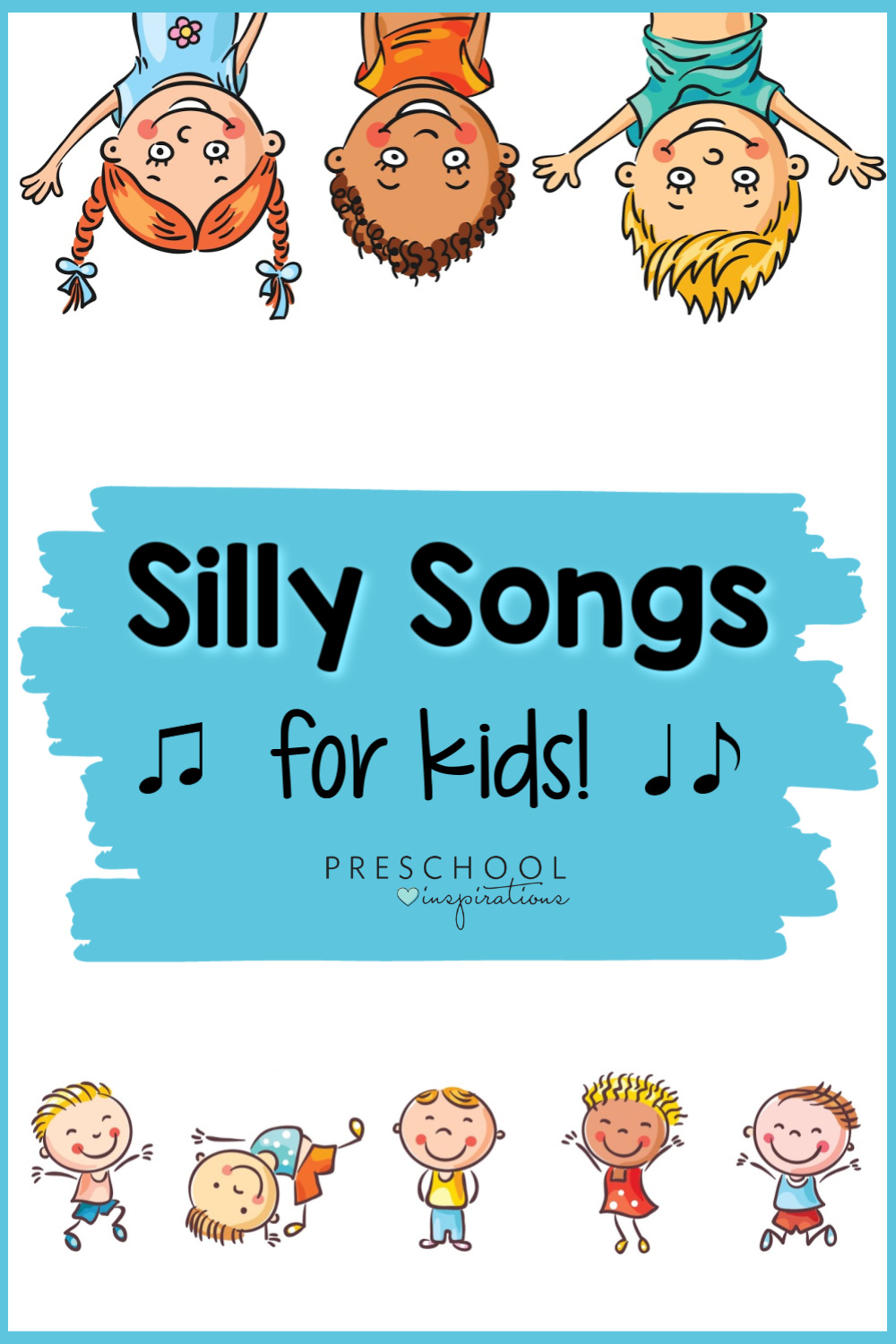 Silly songs for kids are great for stress relief, brain breaks, behavior management, or when you just need a good giggle! These fun songs for preschoolers and kids will have them smiling in no time - maybe even you, too!