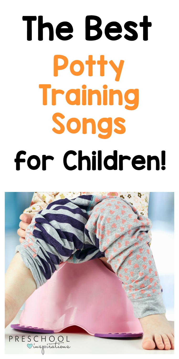 Need help potty training your child? Here are some of the best songs for helping when you are potty training! Potty training songs make potty training a lot mor enjoyable and fun! #toddler #preschool #pottytraining #songsforkids #pottytrainingtips