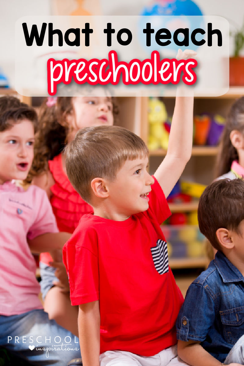 pinnable image of a preschool boy raising his hand