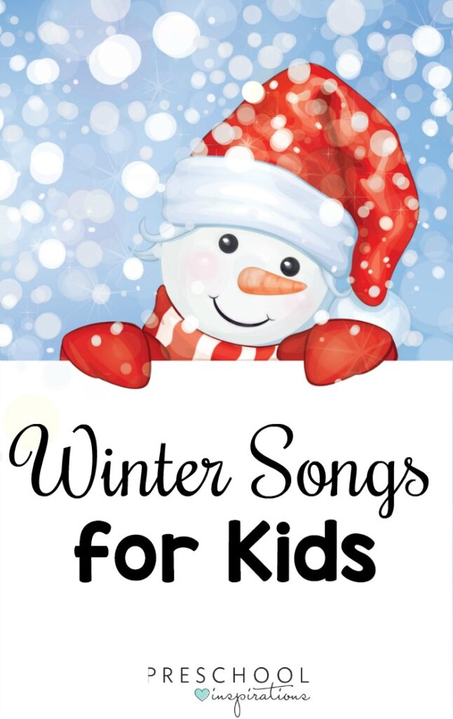 Ready to change up your music routine? Get your kids up and moving with these winter songs for preschoolers, kindergarteners, and beyond! #preschool #prek #kids #musicforkids