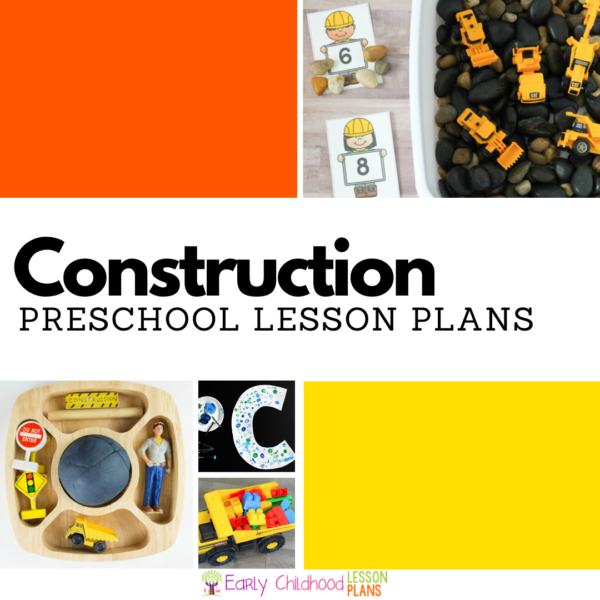 cover image for preschool construction lesson plans