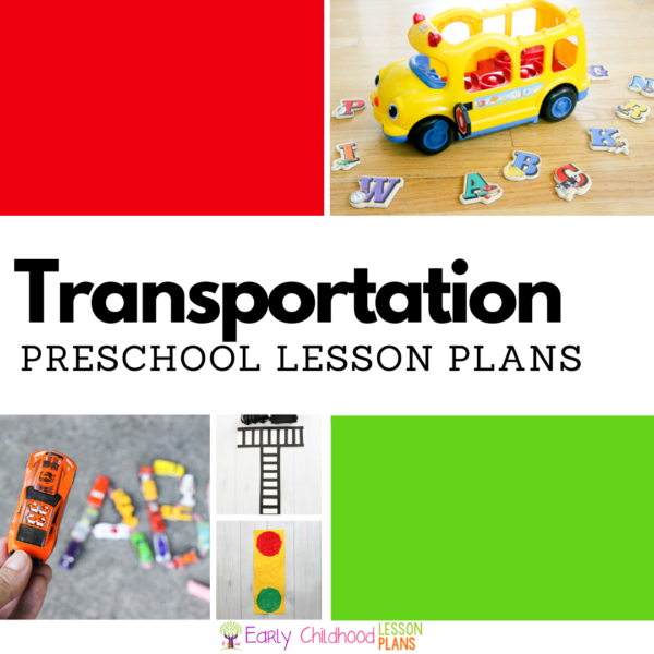 cover image for preschool transportation lesson plans