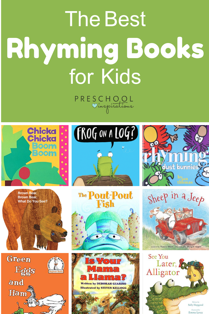 Rhyming is such an important early literacy skill! Captivate and teach your kids with these time-tested rhyming books. #preschool #prek #kindergarten #rhyming #booksforkids